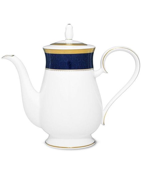 Odessa Cobalt Gold Coffee Server, 48 Oz.