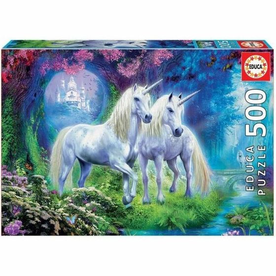 Головоломка Educa Unicorns In The Forest 500 Предметы 34 x 48 cm