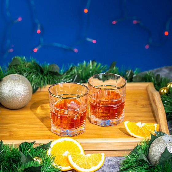 Стакан низкий ДАЛЛАС ГОЛД 2шт 300мл