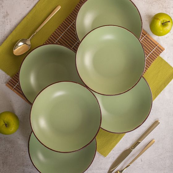 Тарелка суповая OH!SPLASH зеленый 20.5см 660мл