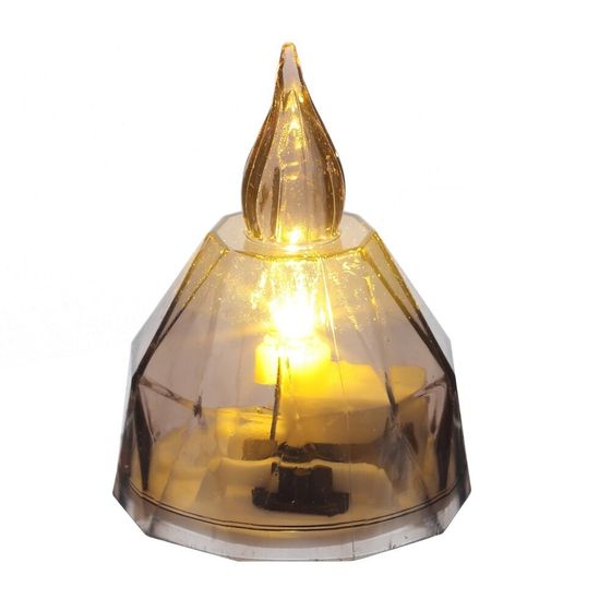 Изделие декоративное &quot;Свеча&quot; (подсветка, 3xLR41) (блок микс 24шт), L3,5 W3,5 H5 см, 3в.