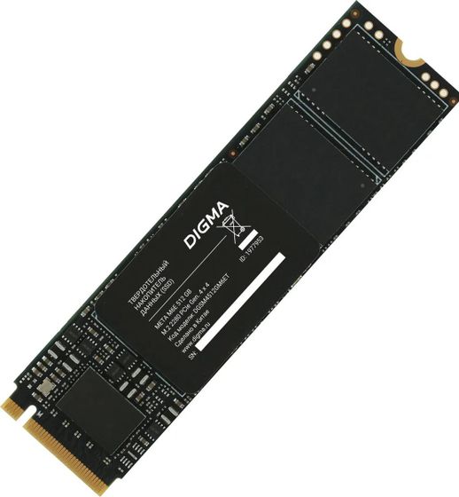 Накопитель SSD 512Gb Digma PCIe 4.0 x4 M.2 2280 DGSM4512GM6ET Meta M6E