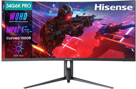Монитор 34&quot; Hisense 34G6K-PRO черный VA 21:9 3440x1440 180Гц (34G6K-PRO)