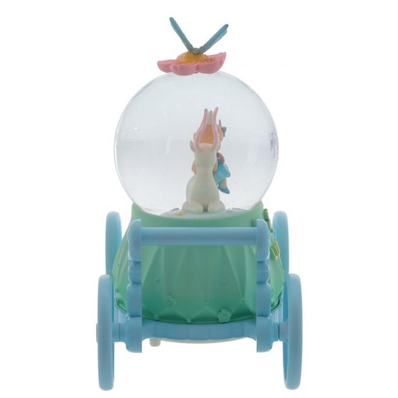 Фигурка декор &quot;Девочка с оленем&quot; в стекл шаре (муз, подсвет, вьюга, 2xAAA н/п), D8, Д17 Ш9 В17 см