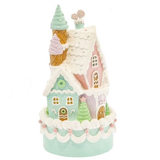 Фигурка декоративная с подсветкой &quot;Домик-торт&quot; (2хAA н/п), L18 W18 H35 см