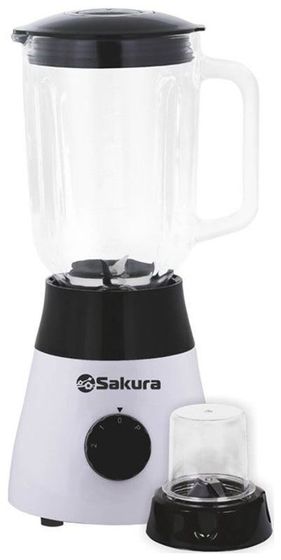 Блендер стационарный Sakura SA-6256W 600Вт белый/черный