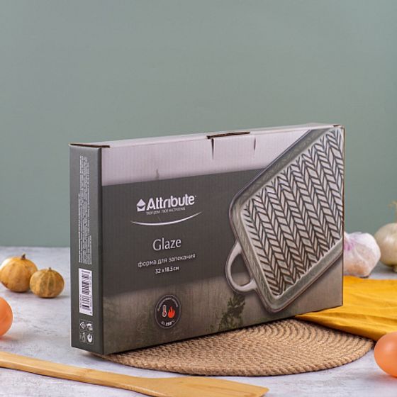Форма для запекания GLAZE 32x18.5x4см прямоугольная