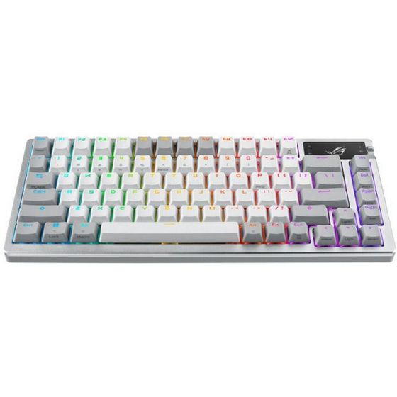 Клавиатура Asus M701 ROG AZOTH LED игровая беспроводная/проводная белый (90MP031A-BKRA11)