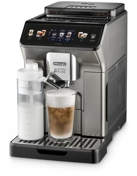Кофемашина DeLonghi ECAM450.86.T 1450Вт черный/серебристый