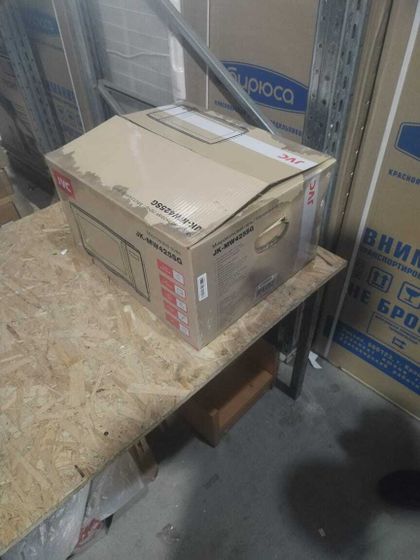УЦЕНКА-Микроволновая печь JVC JK-MW425SG 20л 700Вт белый-(плохая упаковка)