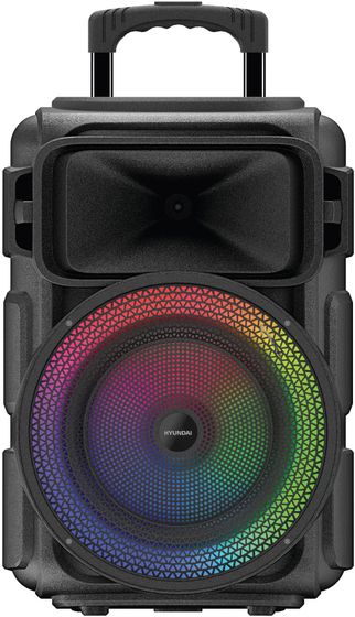 Портативная акустика Hyundai H-MC1298 черный 17Вт FM USB BT micro SD