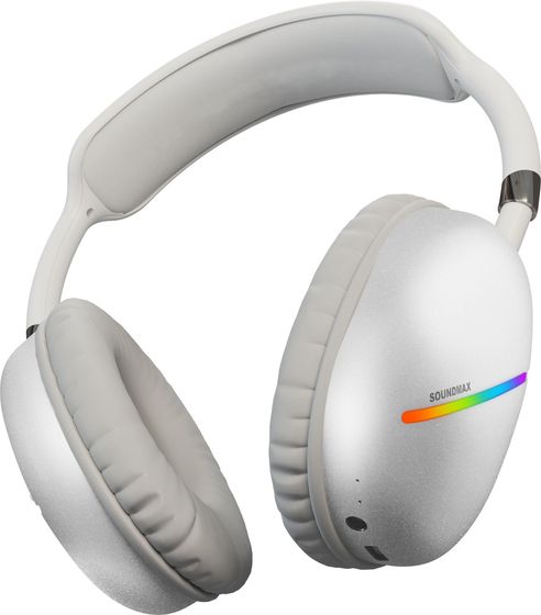 Гарнитура накладные Soundmax SM-HP2200B беспроводные белый