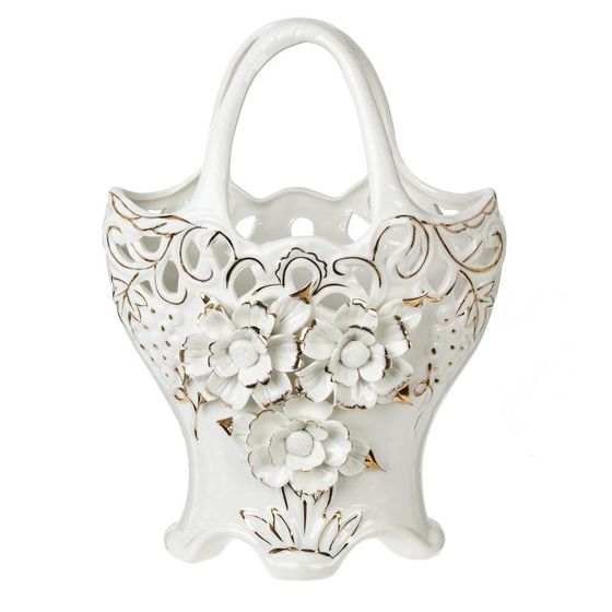 Ваза для искусственных цветов, 1150 мл, L21 W12 H30 см