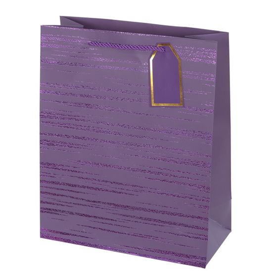 Пакет подарочный (бумага 210г/м2, блок микс 12шт), L26 W12 H32 см, 4в.