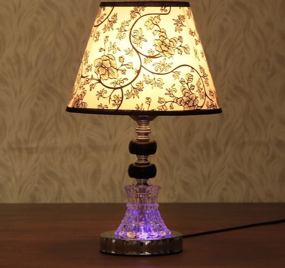 !09 Лампа настольная "Элегия" Е27 40W 220В низ с подсветкой 33х22х22 см