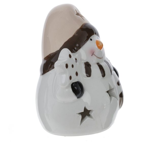 Фигурка декоративная подвесная "Снеговик", L3,5 W2,5 H6 см, 4в.