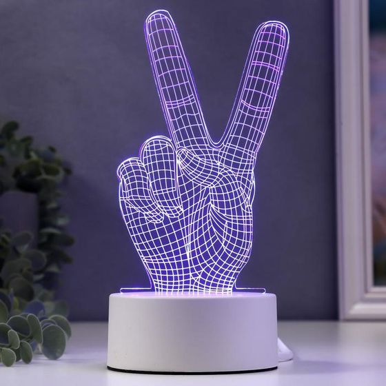 Светильник «Победа» LED RGB от сети 9.5×10×19 см RISALUX