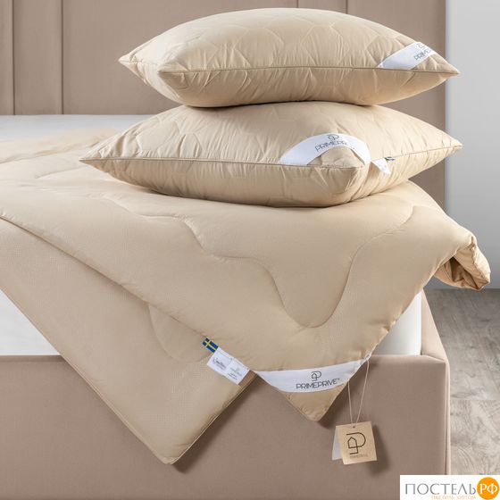 PRIME PRIVE  Одеяло лайт CAMEL SOFTY беж 220х240,1пр.,микрофибра CLIMALAST/вербл.шерсть, 200 г/м2