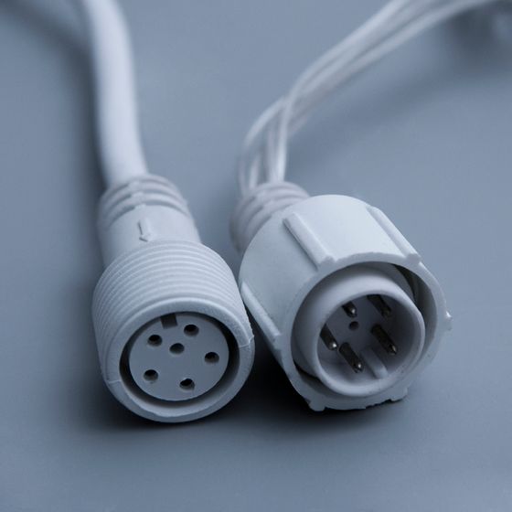 !09 Гирлянда «Водопад» 2 × 1.5 м, IP44, УМС, прозрачная нить, 400 LED, свечение белое, 8 режимов, 220 В