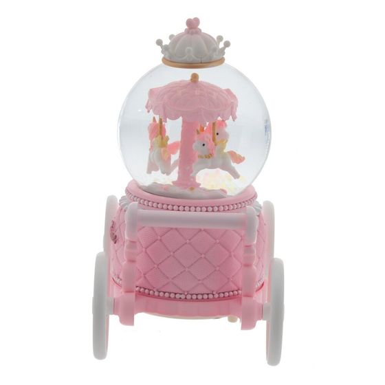 Фигурка декоративная &quot;Карусель&quot; в стекл шаре (муз, подсвет, вьюга, 2xAAA н/п), D8 см, Д17 Ш9 В17 см