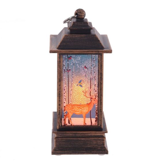 Изделие декоративное &quot;Фонарь&quot; (подсвет, LR44 х3шт) L5 W5 H12,5 см, 3в.