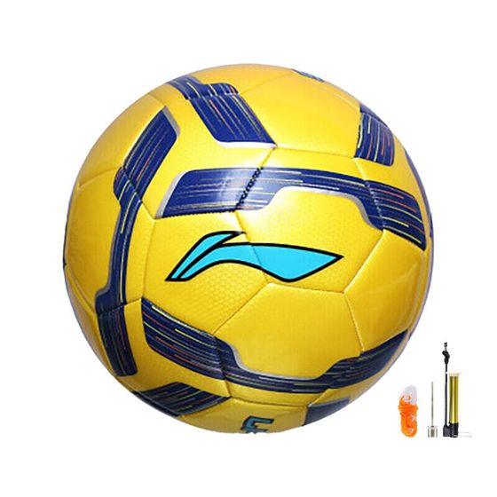 LiNing Size 4 Soccer TPU Machine Stitched Soccer Ball Unisex Yellow