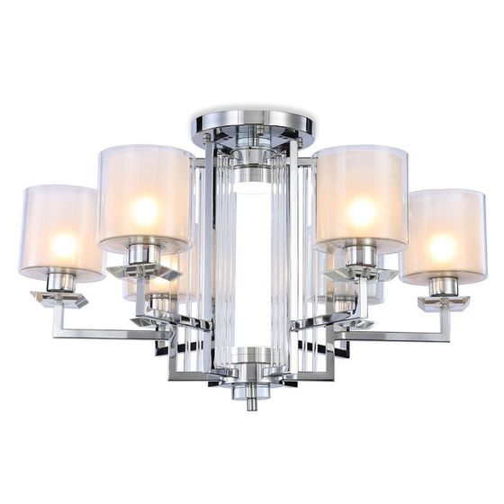 Люстра потолочная Ambrella light, Traditional, TR4418, 6хE27, цвет хром