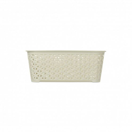 Корзина RATTAN слоновая кость 21.3х29х11см