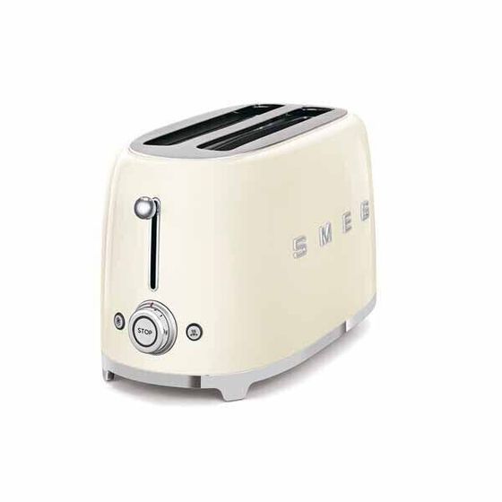 Smeg 50s Retro Style Aesthetic 4 Slice Toaster - Cream (TSF02CRUK)