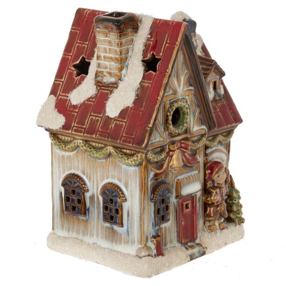 Фигурка декоративная с подсвет &quot;Домик&quot; (AAx2, н/п), L10,5 W8,5 H14,5 см