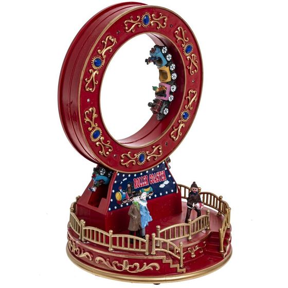 Фигурка декоративная &quot;Рождество&quot; (4 мелодии, подсвет, движ, 3xAA н/п, +USB), L19 W19 H28 см