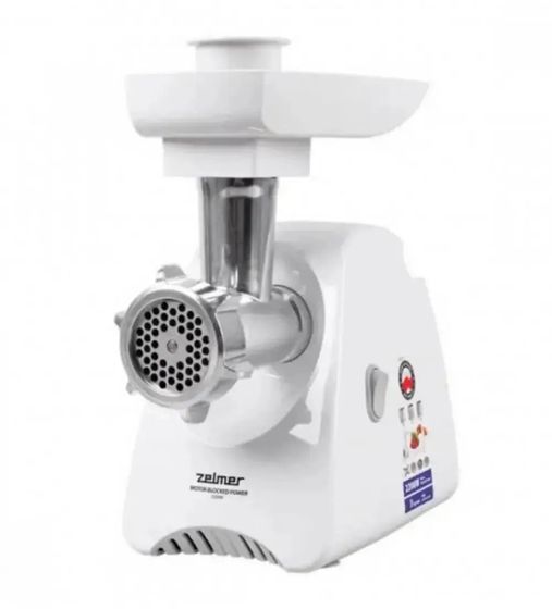 Мясорубка Zelmer ZMM5801P 2200Вт белый/серый