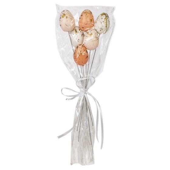 Набор из 6-ти изделий декоративных (вставка) &quot;Яйцо пасхальное&quot; (2,5*4), L9 W3 H28 см