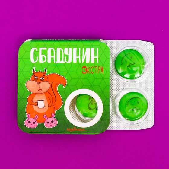 Жевательная резинка &quot;Сбадунин-экстра&quot; со вкусом арбуза, 14 г