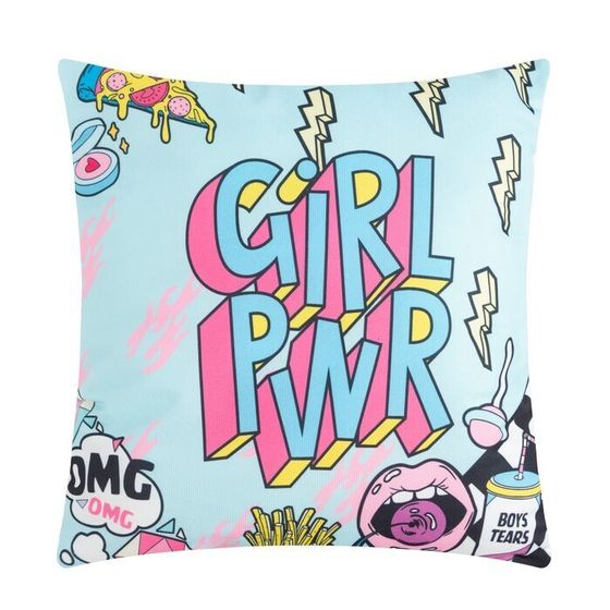 !09 Подарочный набор "Girl power" подушка-секрет, 40х40 см и аксессуары