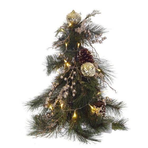 Изделие декоративное &quot;Елка&quot; с подсветкой, L25 W25 H60 см, (3*АА н/п)