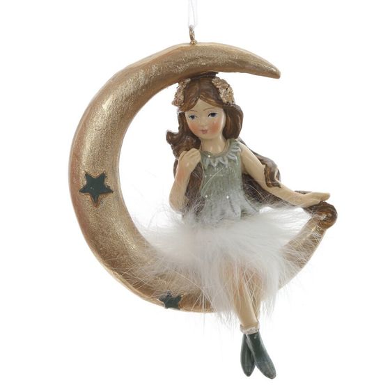 Фигурка декоративная подвесная &quot;Фея&quot;, L8 W2 H11,5 см, 3в.