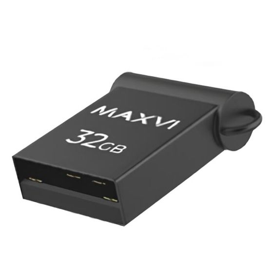 Флешка Maxvi MM, 32 Гб, USB 2.0, серая