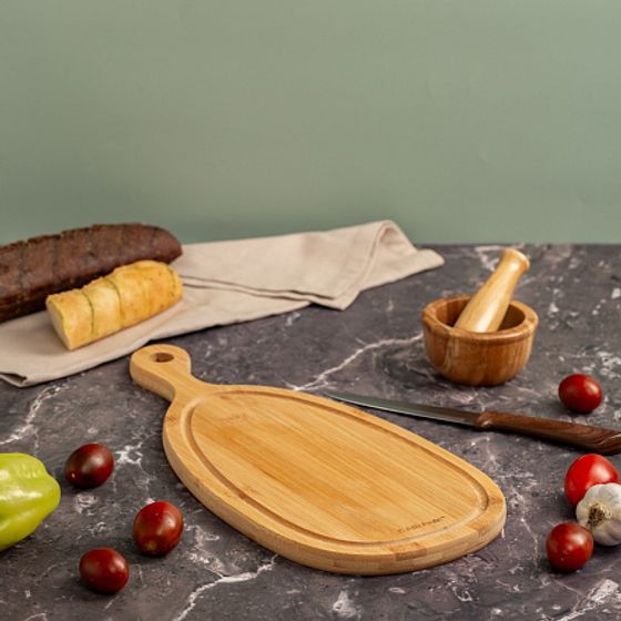 Разделочная доска BAMBOO CURVE 39х18х1.5см