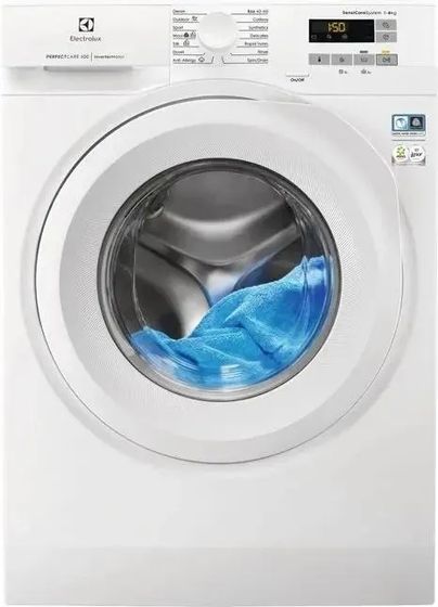 Стиральная машина Electrolux EW6FN528S белый, 6кг, 1200об/мин, с паром, инвертор, англ.панель