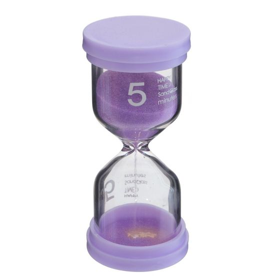 Часы песочные, Д4,5 Ш4,5 В9,5 см, 4в.
