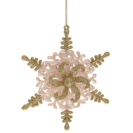 Украшение новогоднее &quot;Снежинка&quot;, L3 W14 H13 см