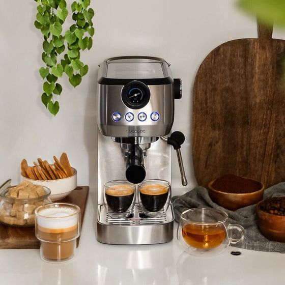 Экспресс-кофеварка с ручкой Cecotec Power Espresso 20 Steel Pro