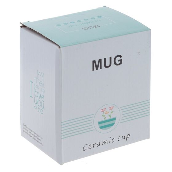 Кружка с крышкой, 450 мл, L11,5 W8 H13,5 см,