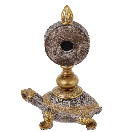 Часы настольные декоративные &quot;Черепаха&quot;, Д15 Ш10 В20,5 см