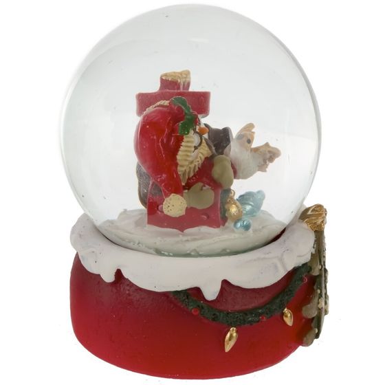 Фигурка декоративная &quot;Снеговик&quot; в стекл шаре, D 6.5 см, L6,5 W7 H8 см, 2в.