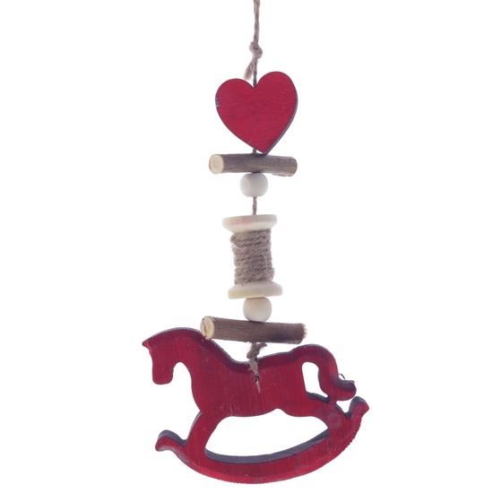 Украшение новогоднее &quot;Лошадка&quot;, L8 W1,5 H16 см, 4в.