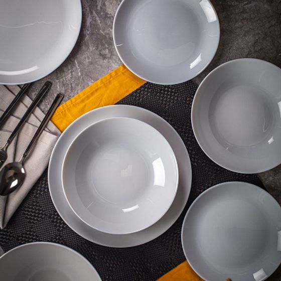 Столовый набор 19 предметов ДИВАЛИ ГРАНИТ