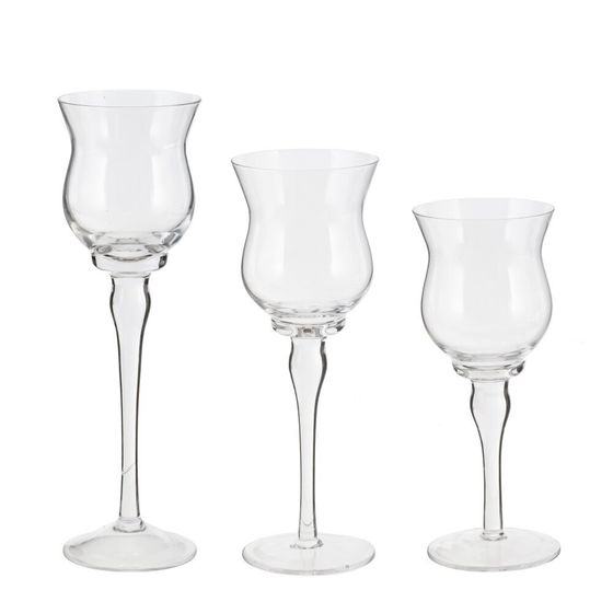 Набор из 3-х подсвечников, L23 W11,5 H33 см