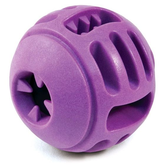 Игрушка для собак Triol AROMA &quot;Мяч с ручкой&quot;, TPR, аромат винограда, 8 см, фиолетовая